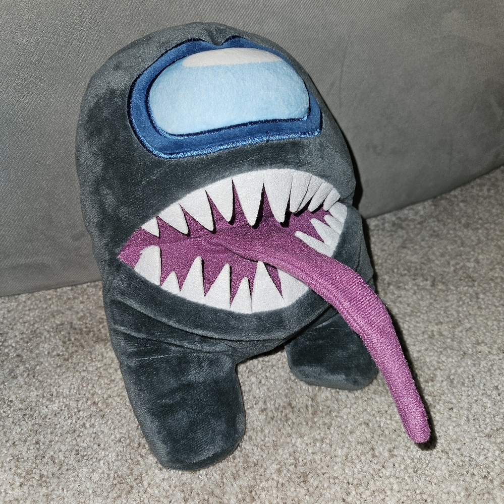 AmongUs Plush Monster with Purple Tongue